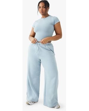 DSGN Studio Plus Embroidered Straight Leg Jogger - Blue