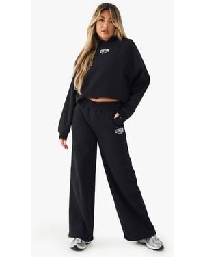 DSGN Studio Dsgn Studio Embroidered Straight Leg Jogger - Blue