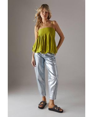 Warehouse Seam Detail Strappy Cami Top - Yellow