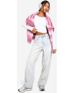 Boohoo Seam Detail Barrel Leg Jeans - White