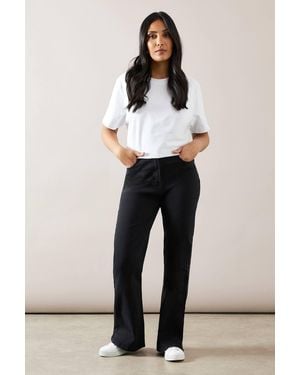 Wallis Petite Boot Cut Jean - Black