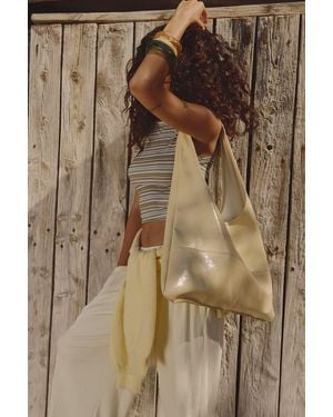 Boohoo Leather Look Slouchy Tote Bag - Brown