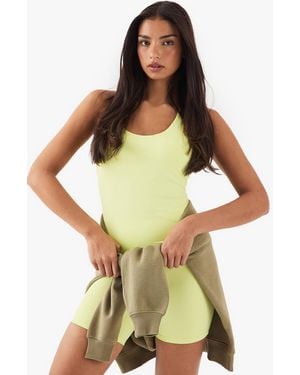 DSGN Studio Loose Fit Padded Racer Tank - Green