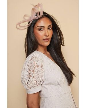 Wallis Loop And Feather Headband - Natural