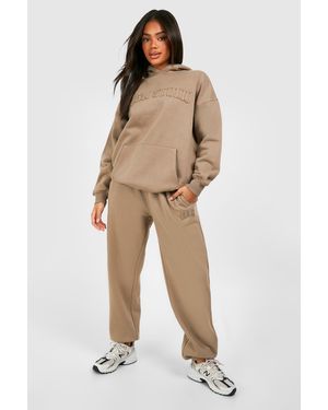 DSGN Studio Dsgn Studio Self Fabric Applique Oversized Jogger - Natural