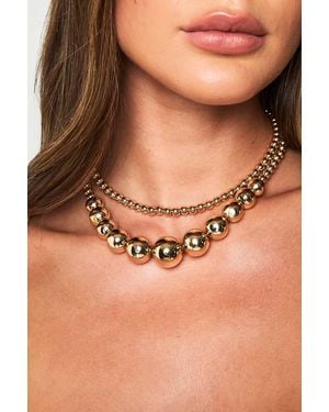 Boohoo Starfish Detail Charm Bracelet - Brown