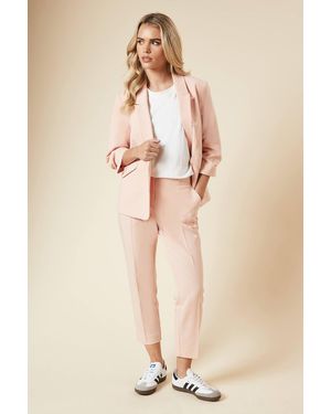 Dorothy Perkins Petite Ankle Grazer Trouser - Natural