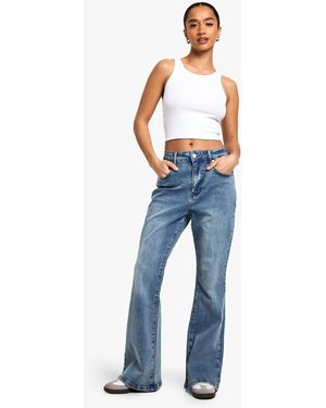 Boohoo Vaqueros Petite De Campana - Azul