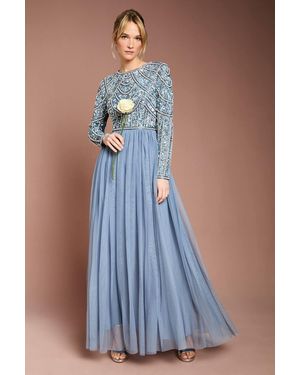 Coast Honoured Long Sleeve Sequin Bodice Tulle Skirt Maxi Bridesmaid Dress in Purple | Lyst Coast Honoured Long Sleeve Sequin Bodice Tulle Skirt Maxi Bridesmaid Dress in Purple | Lyst