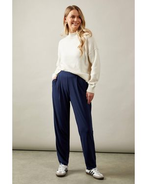 Wallis Jersey Tapered Trouser - Blue