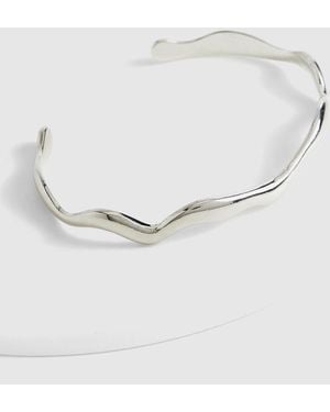 Boohoo Squiggle Bangle - White