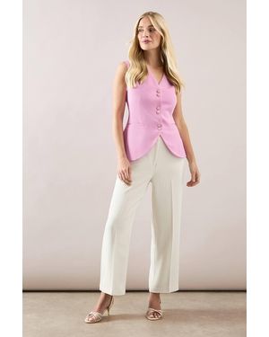 Wallis Petite Tapered Trouser - Pink