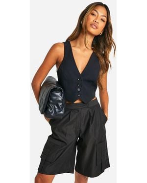 Boohoo Cargo Culottes - Black