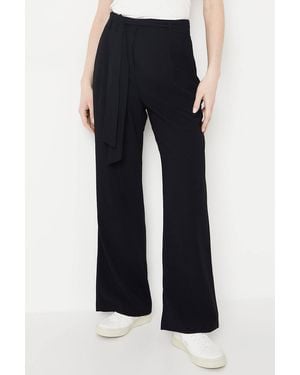 Oasis Belted Wide Leg Trouser - Blue