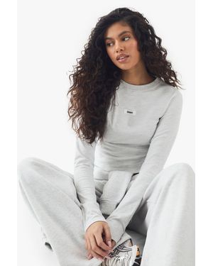 DSGN Studio Top De Manga Larga Ajustado Con Etiqueta Dsgn - Gris