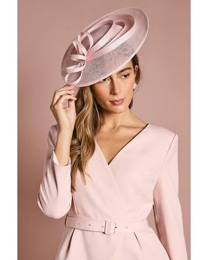 Coast Loop Detail Disc Fascinator - Pink
