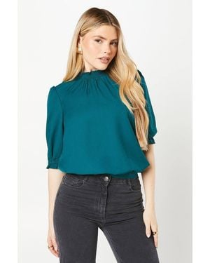 Dorothy Perkins Half Sleeve Blouse - Blue