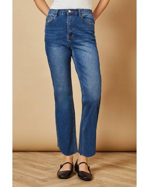 Oasis Denim Slim Leg Cropped Jean - Blue