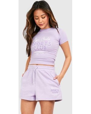 DSGN Studio Sports Club Bubble Sweat Jogger Short - White