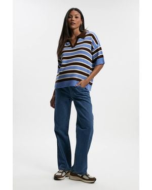 Boohoo Maternity Over The Bump Boyfriend Jeans - Blue