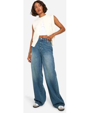Boohoo The Tall Straight Leg Jean - Blue