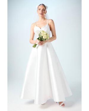 Coast Sweetheart Strappy Full Skirted Wedding Dress - White