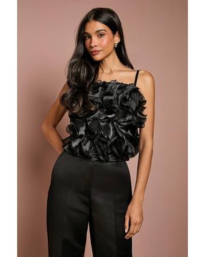 Coast Strapless Frill Cami - Blue