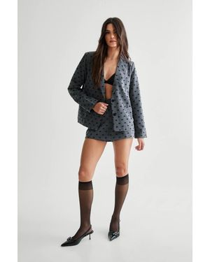 Nasty Gal Bow Print Skort - Black