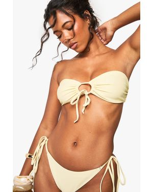 Boohoo Top De Biquini Palabra De Honor Essentials Multiestilos - Naranja