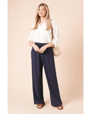 Dorothy Perkins Tie Waist Woven Pants - Blue