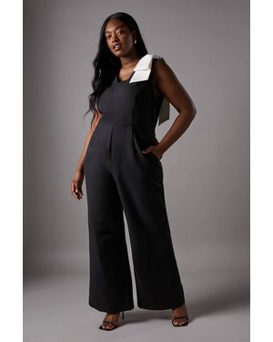 Coast Plus Mono Bow Jumpsuit - Black