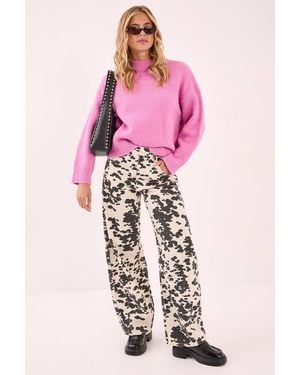 Nasty Gal Turtleneck Sweater - Pink