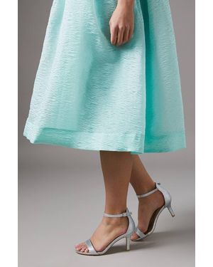 Coast Wide Fit Trinnie Glitter Barely There Stiletto Heeled Sandals - Green