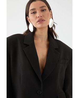 MissPap Premium Oversized Blazer - Black