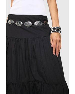 Boohoo Western Chain Belt - Negro
