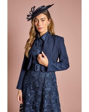 Coast Bow Back Long Sleeve Jacket - Blue