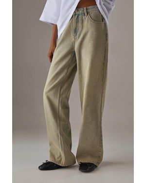 Warehouse Vintage Wash Ultimate Denim Boyfriend Jean - Blue