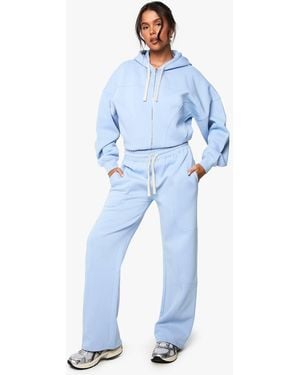 Boohoo Seam Detail Wide Leg Jogger - Blue