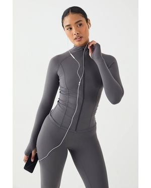 DSGN Studio Ultra Sculpt Zip Through Jacket - Gray