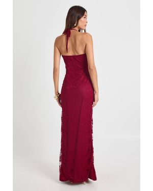 boohoo boutique all lace plunge neck maxi dress Lucy Wang | Dresses | Lucy Wang Boutique Lace Plunge Maxi Bridesmaid Dress