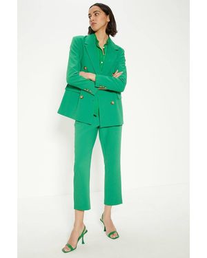 Oasis Rachel Stevens Stretch Crepe Tapered Pants - Green