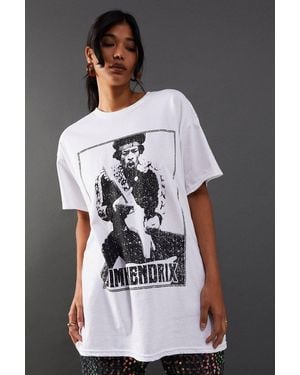 Warehouse Jimmy Hendrix Band T Shirt - Gray