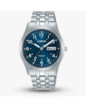 BoohooMAN Lorus Dark Blue Watch Rxn77dx9