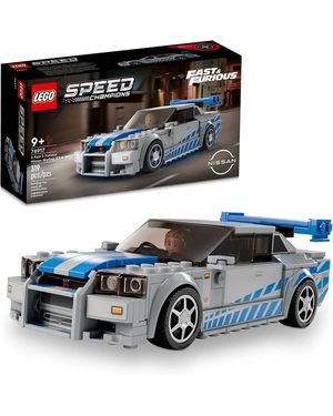 BoohooMAN Lego 76917 Speed Champions 2 Fast 2 Furious Nissan Skyline Gt R (r34) - Metallic