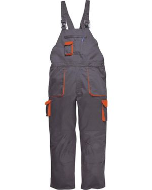 BoohooMAN Portwest Contrast Bib & Brace Workwear - Blue