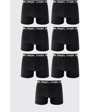 BoohooMAN 7 Pack Boxers - Black