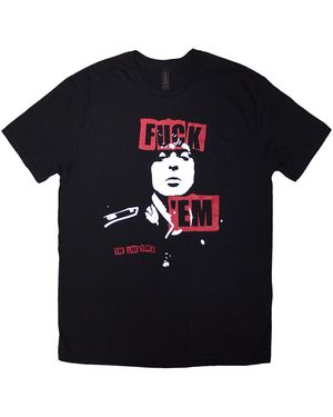 BoohooMAN Libertines Slogan T Shirt - Black