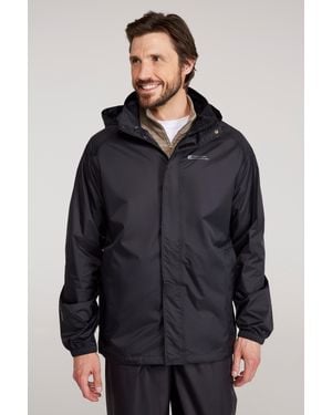 BoohooMAN Mountain Warehouse 'pakka Ii' Waterproof Packable Breathable Hooded Full Zip Jacket - Grey