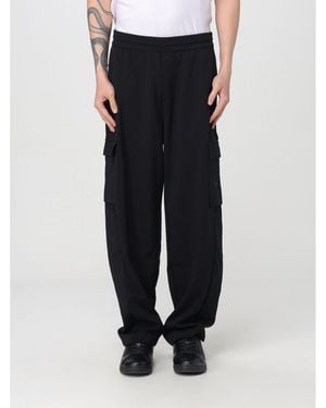 BoohooMAN Ea7 Relaxed Fit Cargo Trousers - Black - Blue