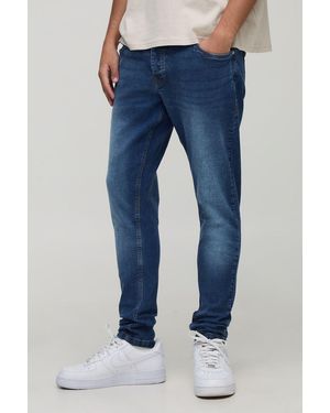 Boohoo Skinny Washed Jeans - Azul